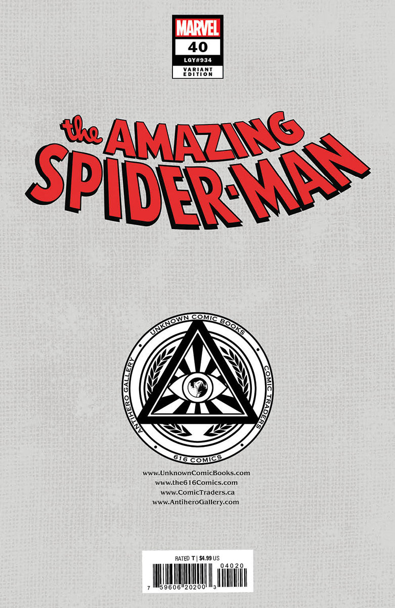 AMAZING SPIDER-MAN #40 [GW] UNKNOWN COMICS NATHAN SZERDY EXCLUSIVE VAR (12/20/2023)