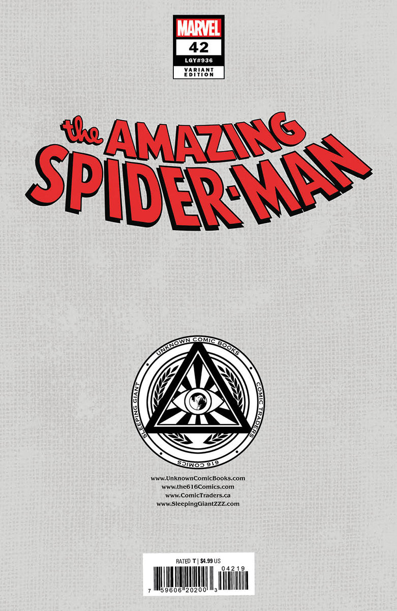 AMAZING SPIDER-MAN #42 [GW] UNKNOWN COMICS EJIKURE EXCLUSIVE VIRGIN VAR (01/17/2024)