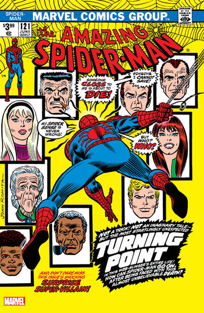 [FOIL] AMAZING SPIDER-MAN #121 FACSIMILE EDITION UNKNOWN COMICS JOHN ROMITA EXCLUSIVE VAR (06/14/2023)