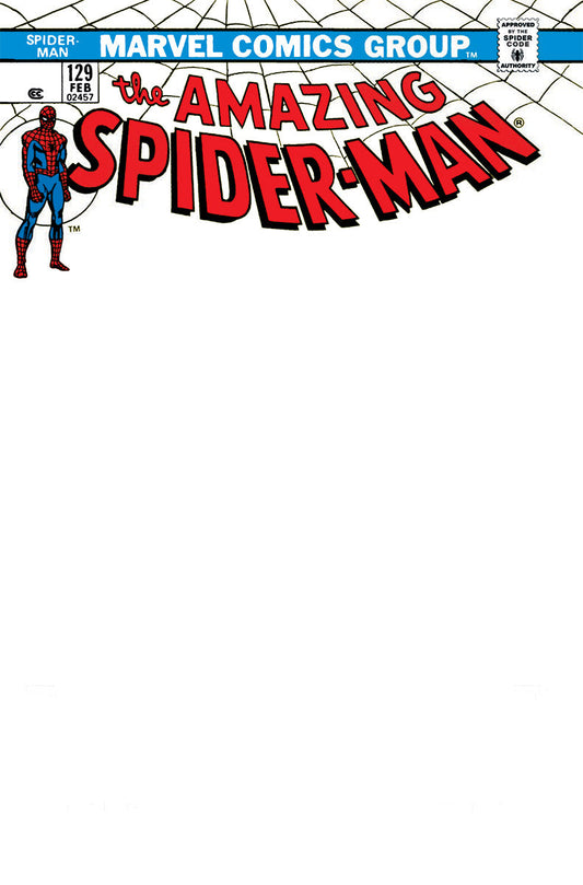 AMAZING SPIDER-MAN 129 UNKNOWN COMICS FACSIMILE EDITION EXCLUSIVE BLANK VAR  (02/22/2023)