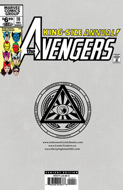 AVENGERS ANNUAL #10 DAVID NAKAYAMA EXCLUSIVE VIRGIN VAR FACSIMILE EDITION (05/29/2024)