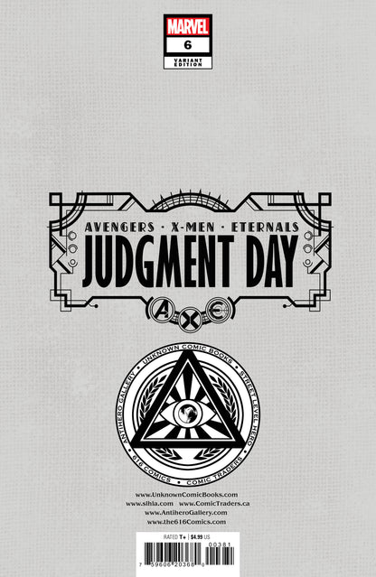 A.X.E.: JUDGMENT DAY #6 [AXE] UNKNOWN COMICS DAVID NAKAYAMA HELLFIRE EXCLUSIVE VIRGIN VAR (10/26/2022)