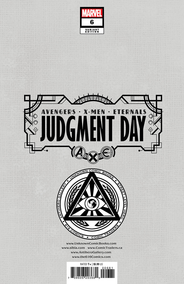 A.X.E.: JUDGMENT DAY OMEGA #1 UNKNOWN COMICS DAVID NAKAYAMA HELLFIRE EXCLUSIVE VIRGIN VAR (11/09/2022)