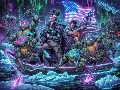 Turtles & George Pack – Digital Download | TMNT 1776 Recolor Variants Collection