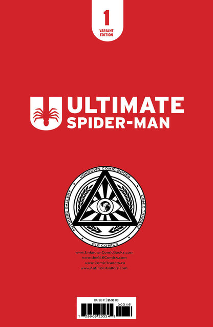 ULTIMATE SPIDER-MAN #1 UNKNOWN COMICS MARCO MASTRAZZO EXCLUSIVE VAR (01/10/2024)