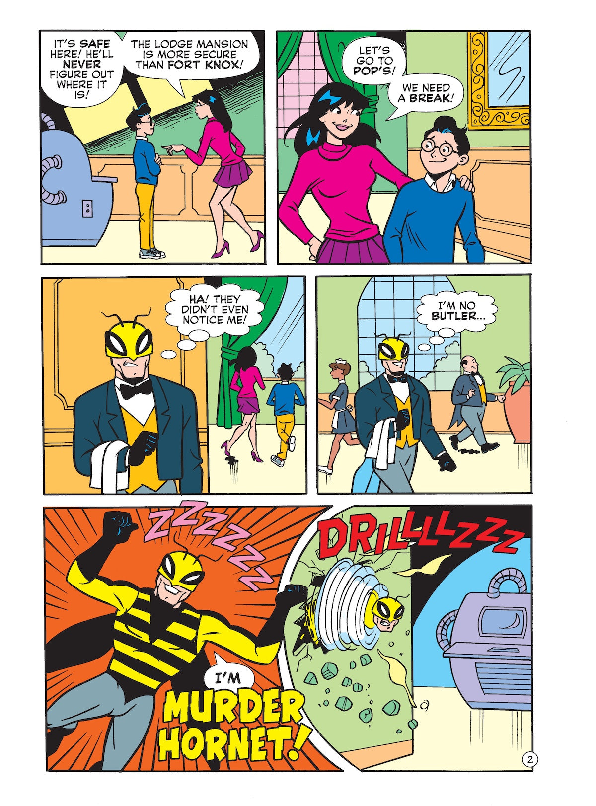 Betty And Veronica Jumbo Comics Digest - Issue 331: Heroes Unite! Fly Girl, SuperTeen, & A Team Of Superheroes Battle The Murder Hornet To Recover The Pollinator Device From The Lodge Mansion & More!