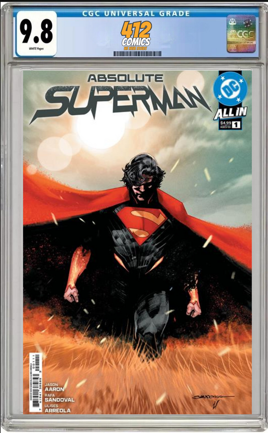 ABSOLUTE SUPERMAN #1 CVR A RAFA SANDOVAL (CGC 9.8 PRESALE)