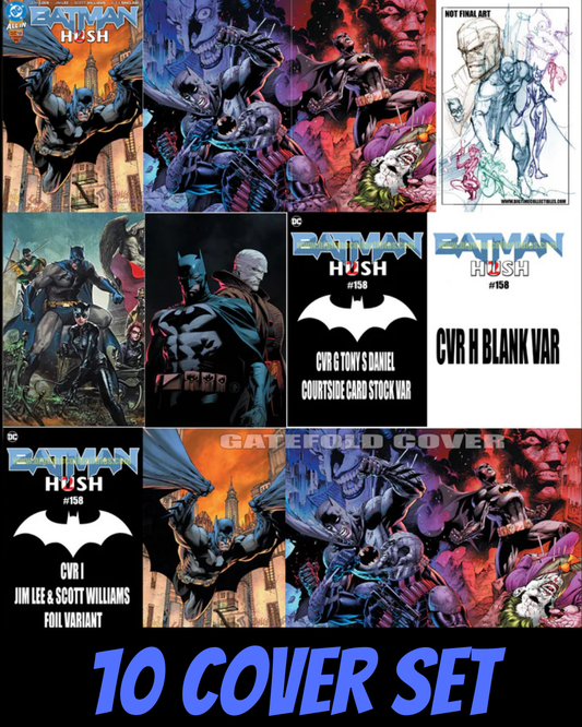 BATMAN #158 HUSH 2 - 10 COVER SET (PRESALE 3/26/2025)