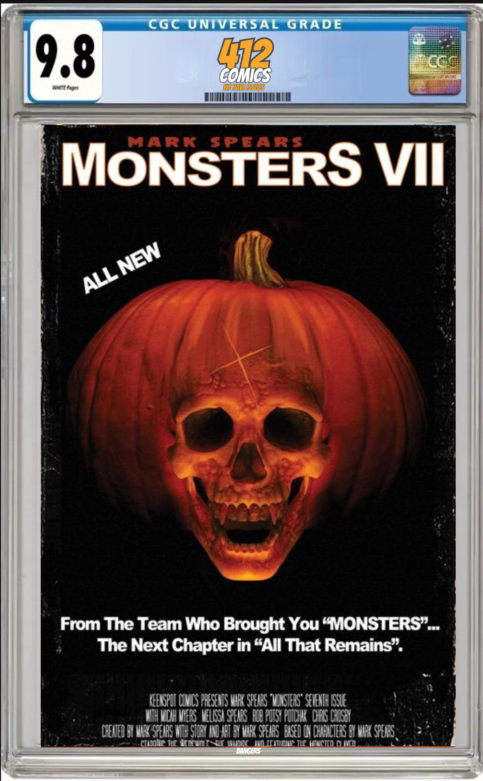 MARK SPEARS MONSTERS #7 CVR C HALLOWEEN II HOMAGE (CGC 9.8 PRESALE)