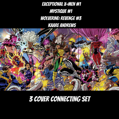 EXCEPTIONAL X-MEN #1 MYSTIQUE #1 WOLVERINE REVENGE #3 VIRGIN SET