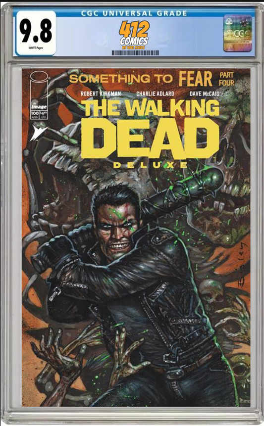 WALKING DEAD DELUXE #100 CVR H SIMON BISLEY (CGC 9.8 PRESALE)