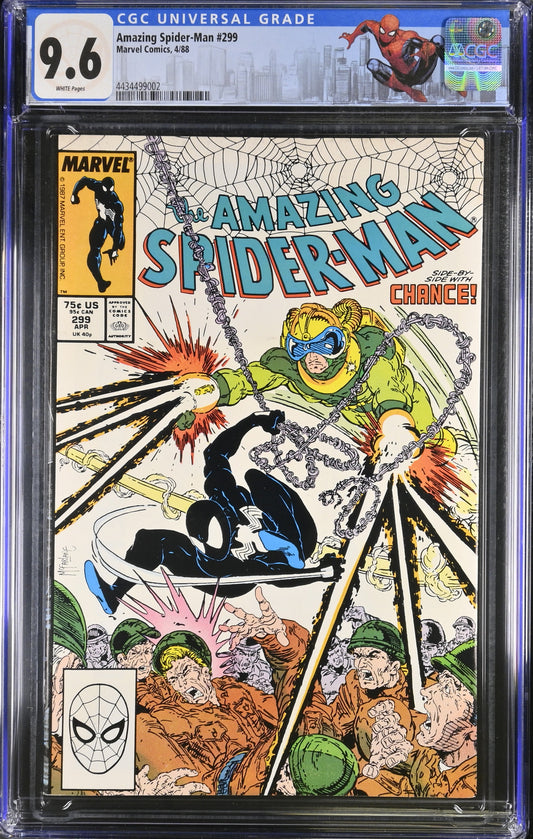 Amazing Spider-Man #299 CGC 9.6 WHITE PAGES, CUSTOM LABEL