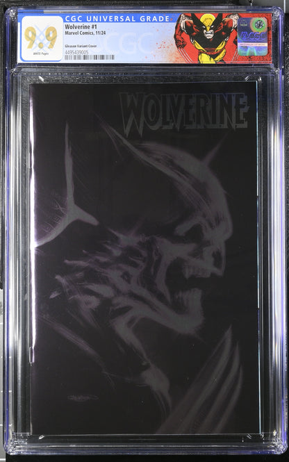 WOLVERINE #1 PAT GLEASON ADAMANTIUM FOIL VARIANT CGC 9.9 - CUSTOM WOLV LABEL