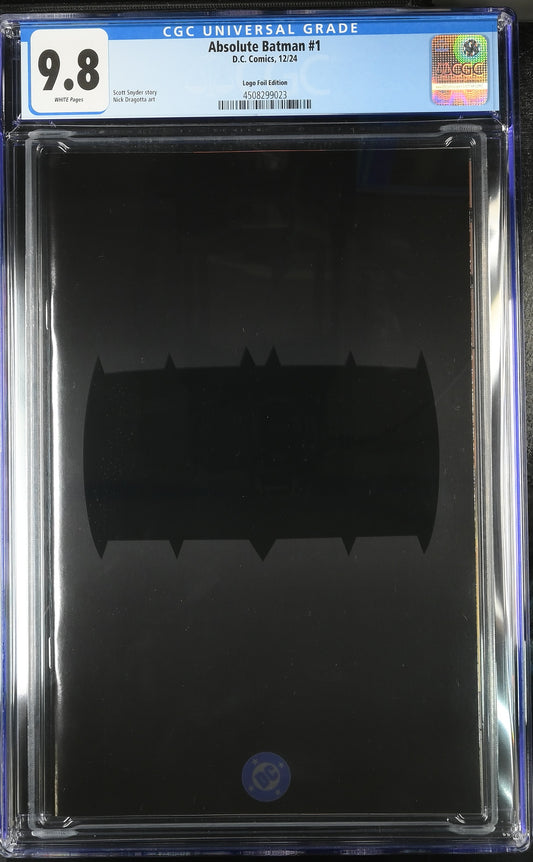 Absolute Batman #1  LOGO DESIGN FOIL - CGC 9.8