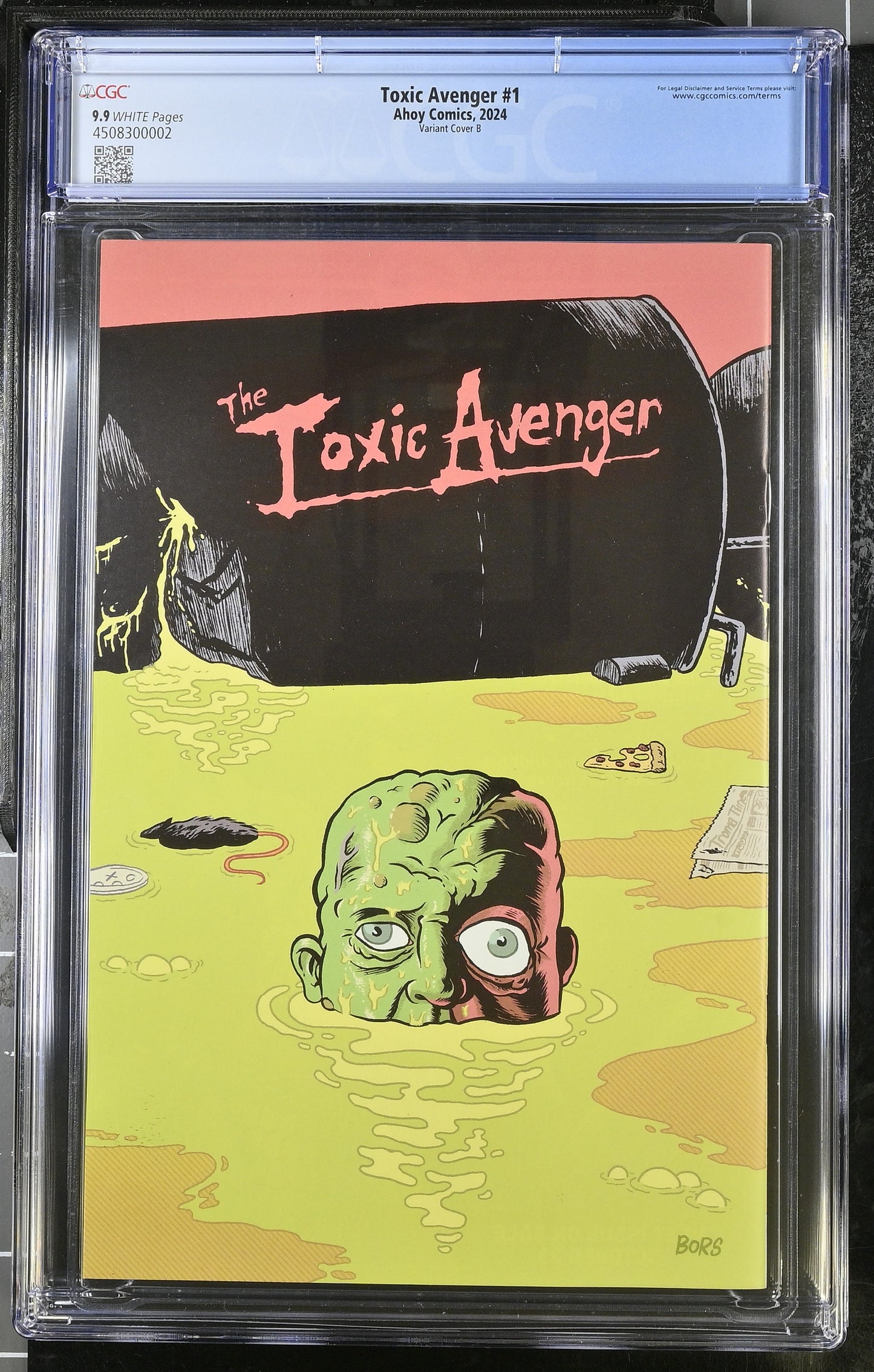 Toxic Avenger #1 Cover B 1:3 Matt Bors Unlock Variant - CGC 9.9!