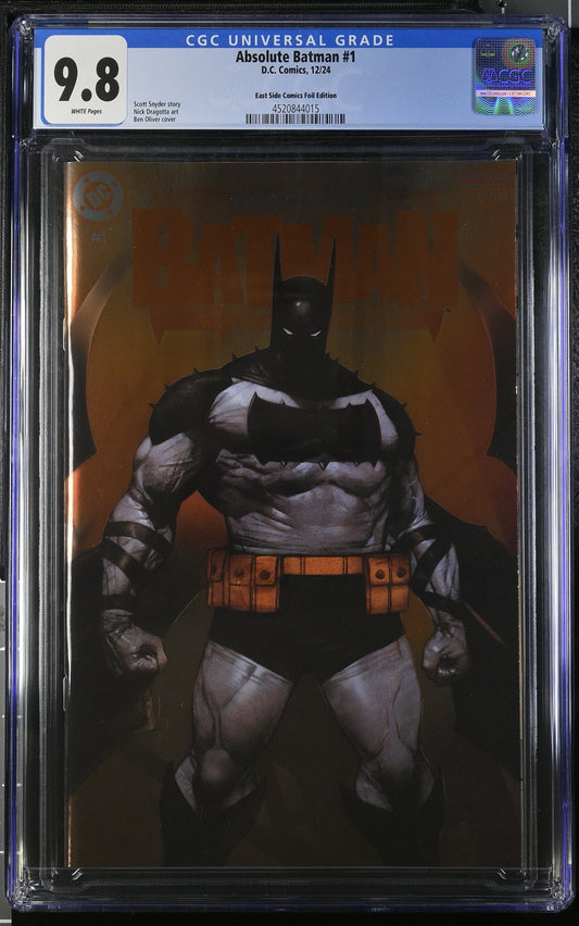 ABSOLUTE BATMAN #1 BEN OLIVER SPOT FOIL LTD EXCLUSIVE - CGC 9.8