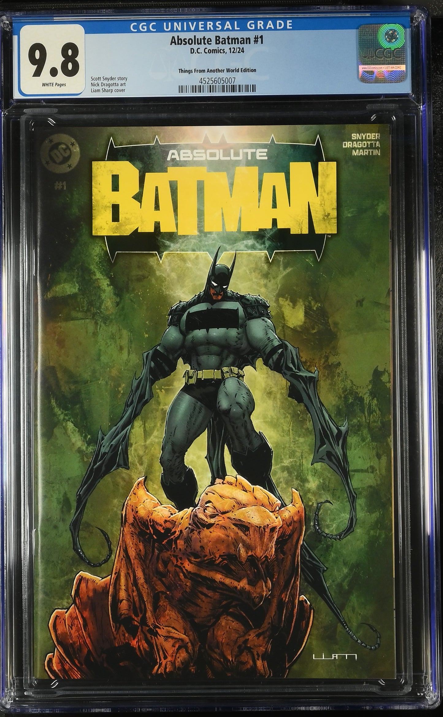 ABSOLUTE BATMAN #1 LIAM SHARPE EXCLUSIVE CGC 9.8