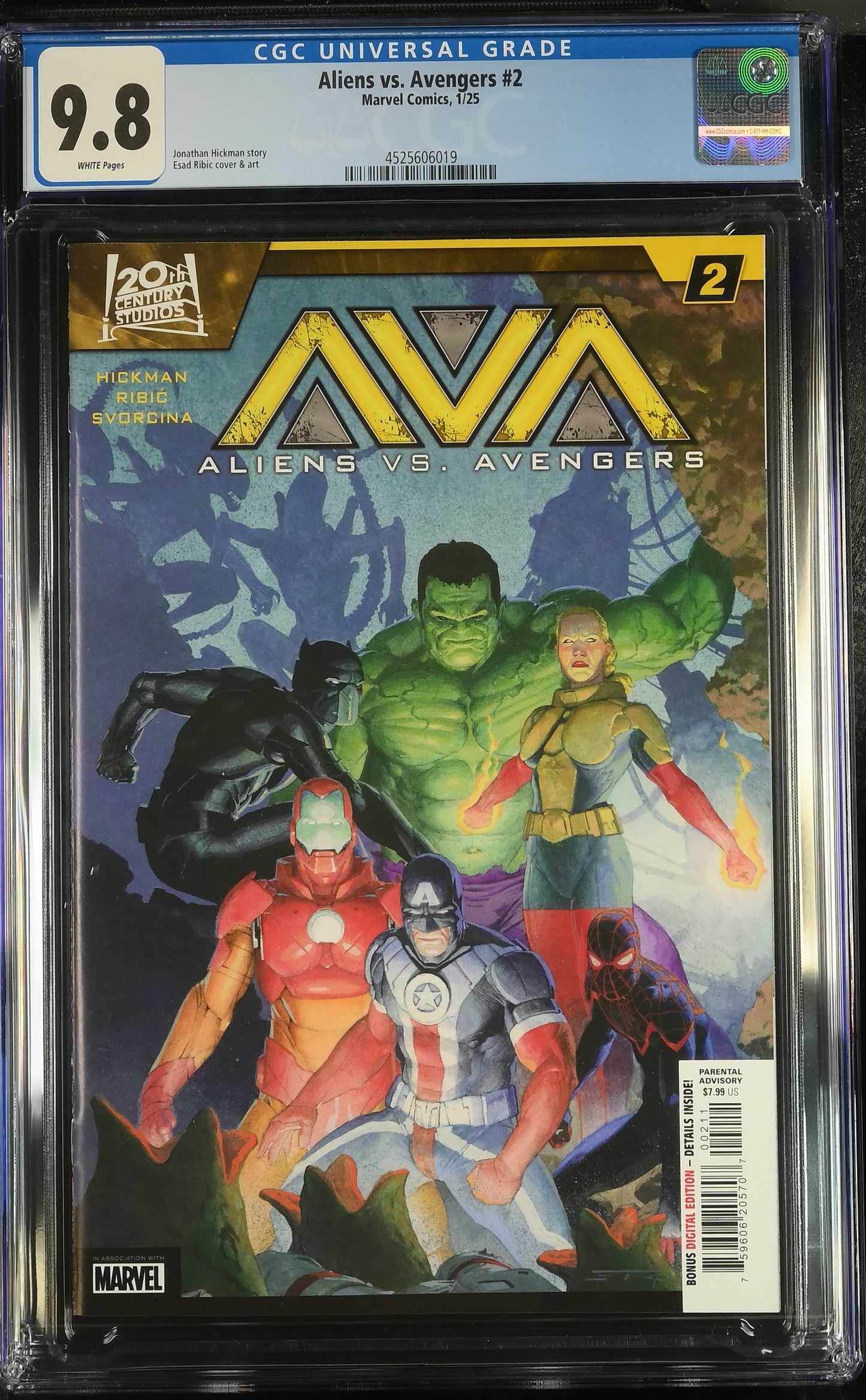 Aliens vs. Avengers #2  - CGC 9.8