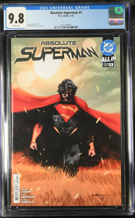 ABSOLUTE SUPERMAN #1 CVR A RAFA SANDOVAL - CGC 9.8