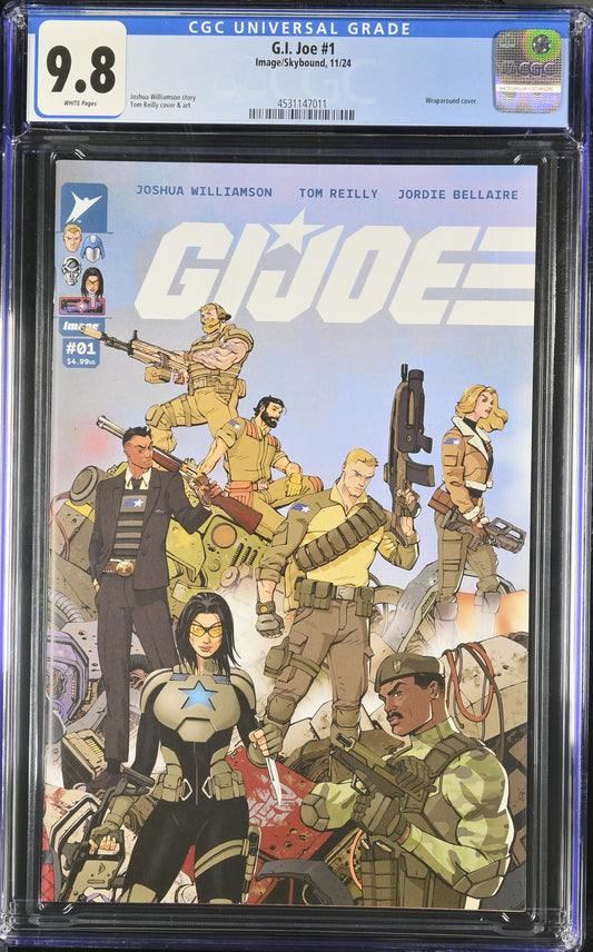 GI JOE #1 CVR A TOM REILLY WRAPAROUND - CGC 9.8