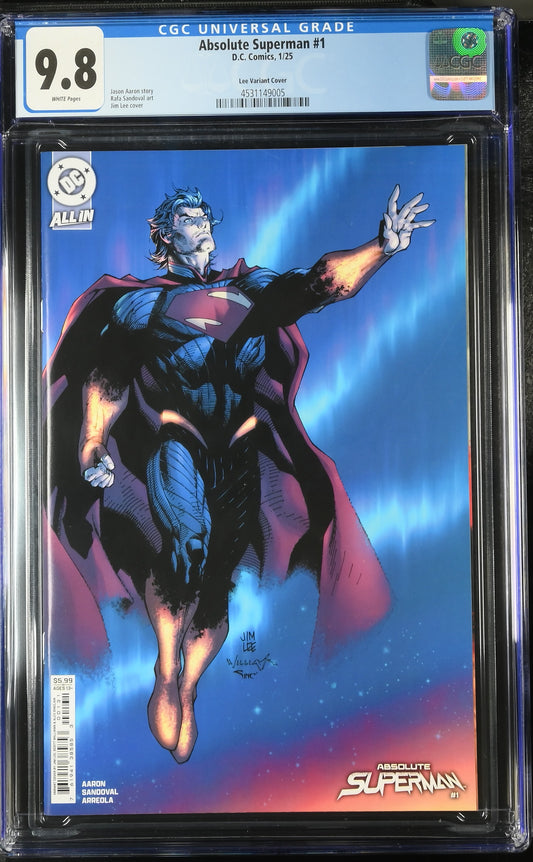 ABSOLUTE SUPERMAN #1 CVR C JIM LEE - CGC 9.8