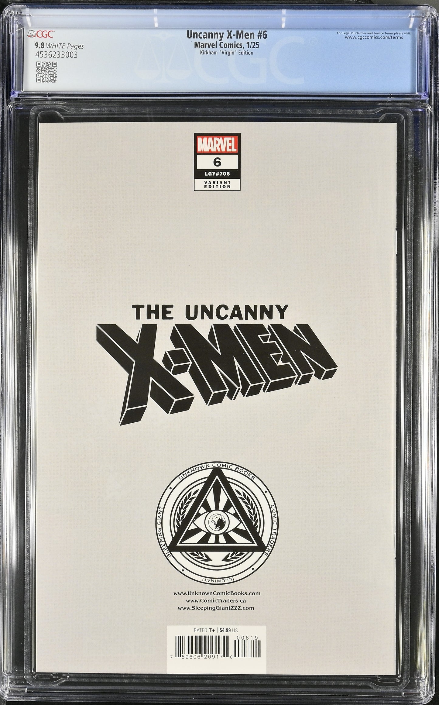 Uncanny X-Men #6 Marvel Comics Kirkham Virgin - CGC 9.8