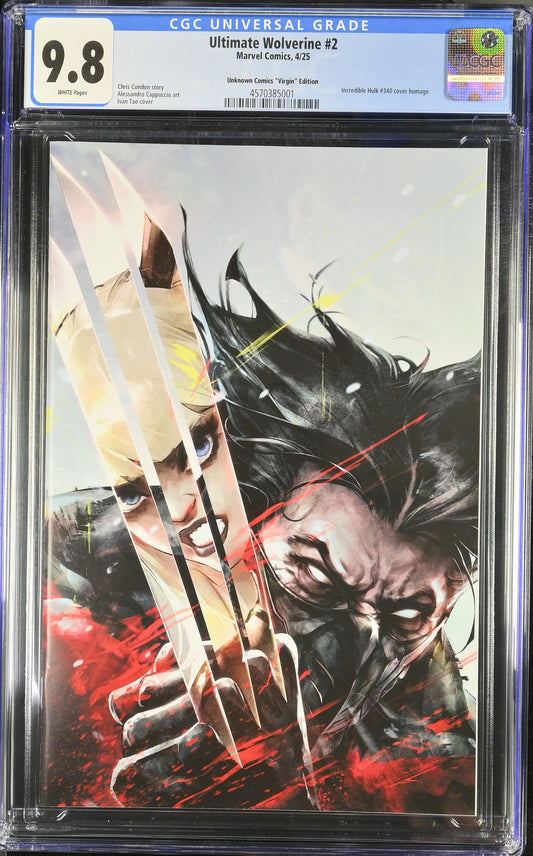 Ultimate Wolverine #2 Exclusive Ivan Tao Virgin - CGC 9.8