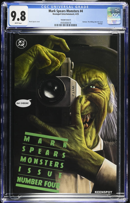 Mark Spears Monsters #4 Keenspot Entertainment Cover E CGC 9.8