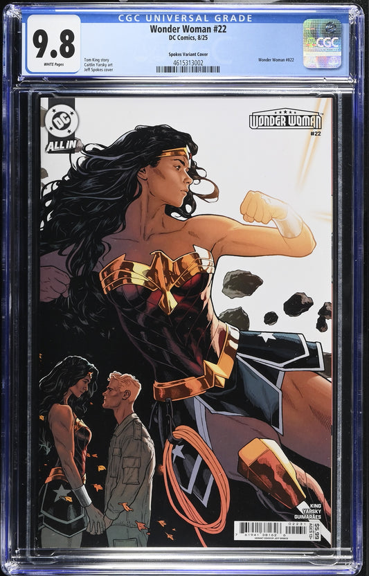 Wonder Woman #22 Cover C Jeff Spokes CGC 9.8