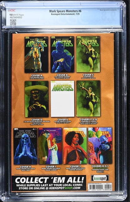 MARK SPEARS MONSTERS #6 CVR A CGC 9.8