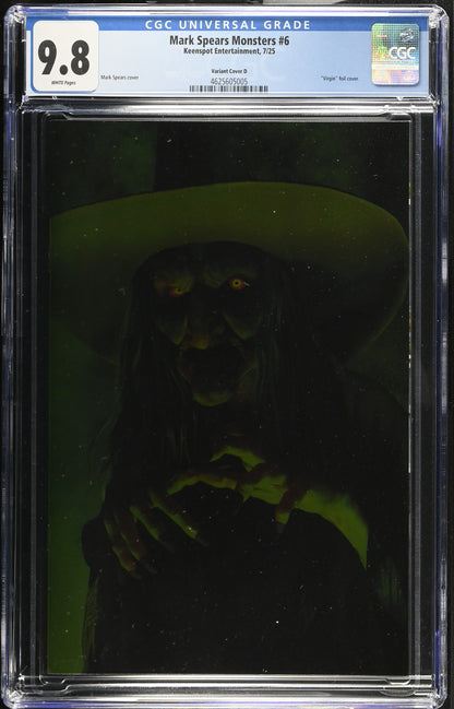 MARK SPEARS MONSTERS #6 CVR D 1:50 HOLOFOIL THE WITCH CGC 9.8