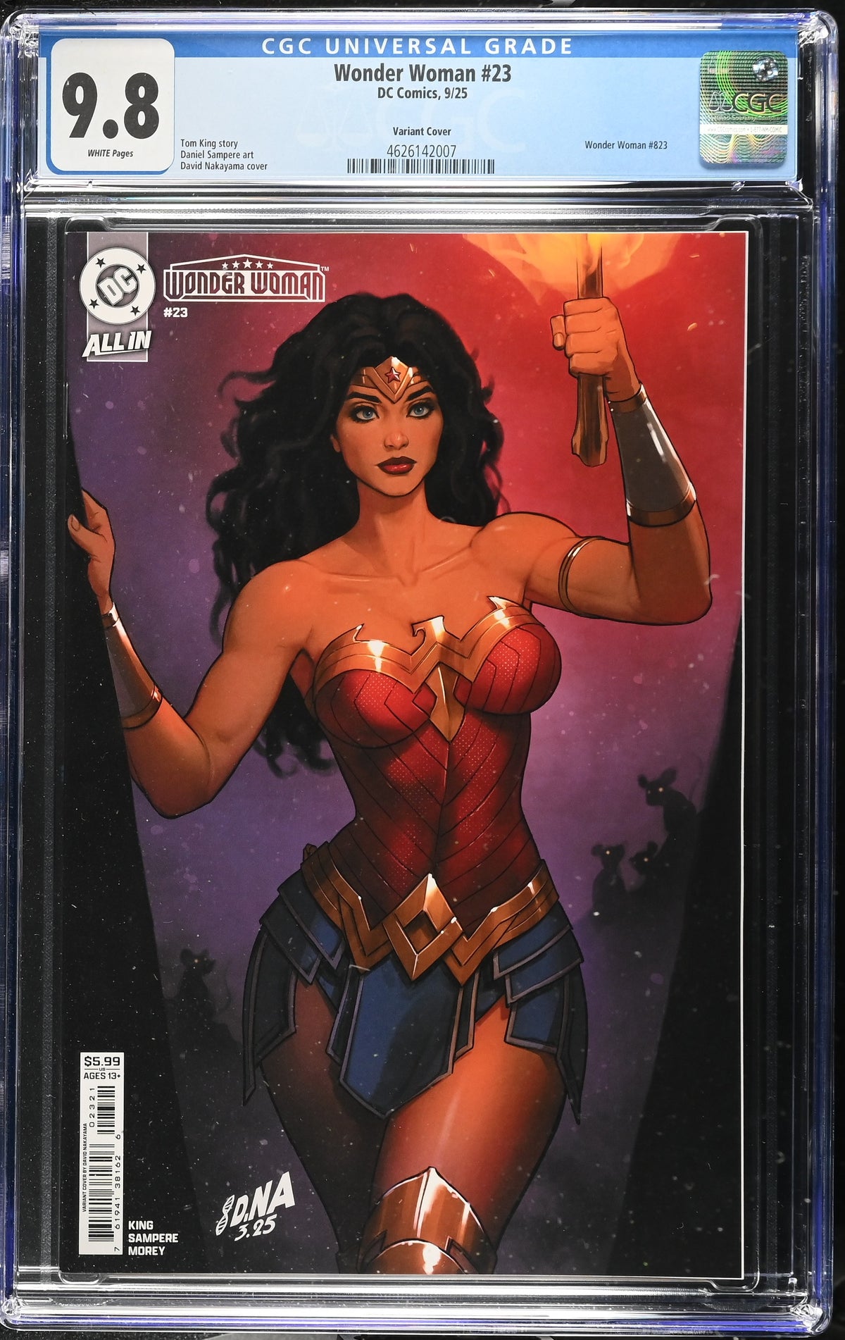 Wonder Woman #23 CVR B DAVID NAKAYAMA - CGC 9.8