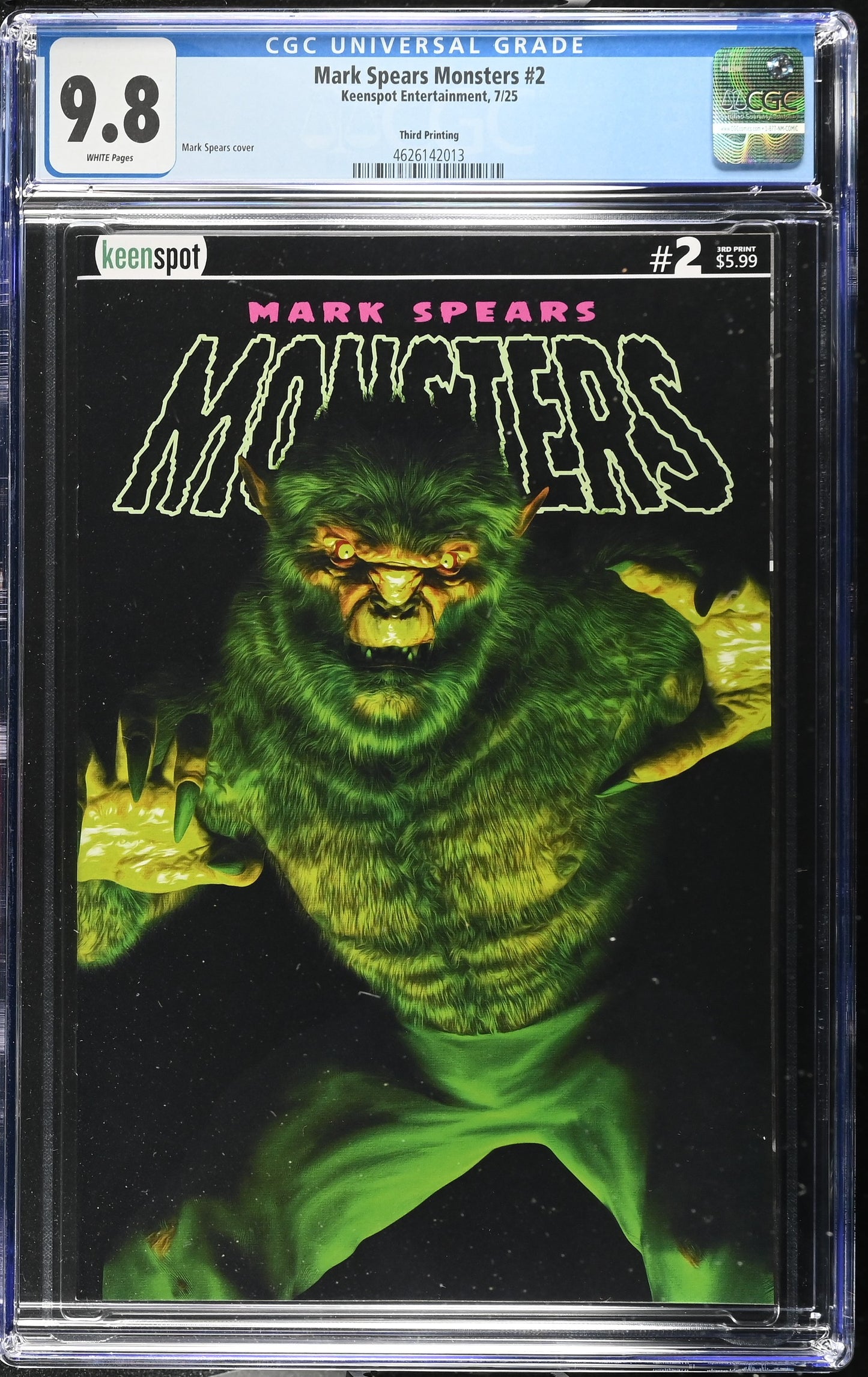 MARK SPEARS MONSTERS #2 Third Printing - CGC 9.8