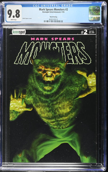 MARK SPEARS MONSTERS #2 Third Printing - CGC 9.8