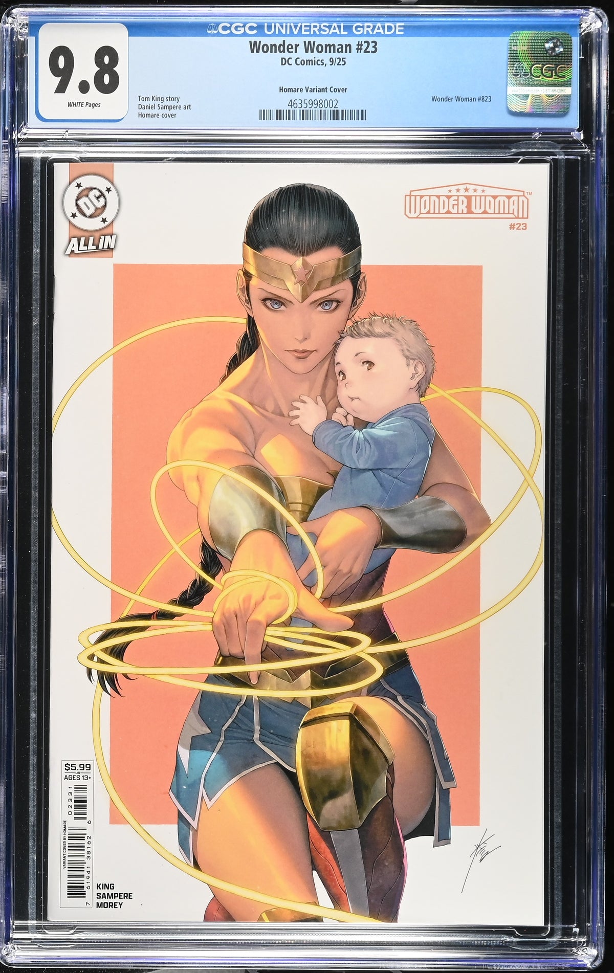 Wonder Woman #23 CVR C HOMARE - CGC 9.8