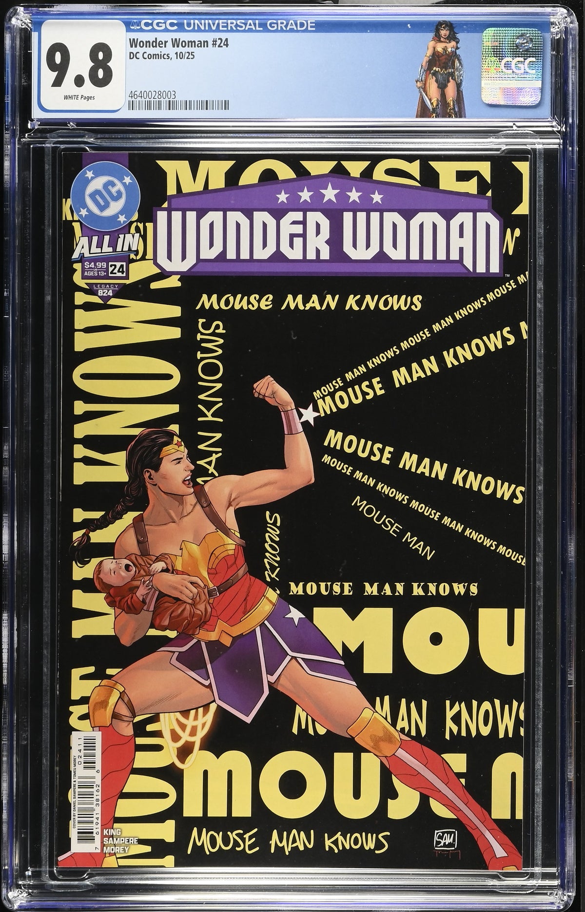 Wonder Woman #24 - CGC 9.8 - CUSTOM LABEL