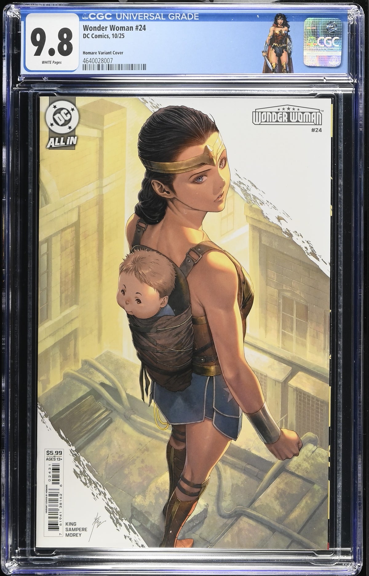 Wonder Woman #24 CVR C HOMARE  - CGC 9.8 - CUSTOM LABEL