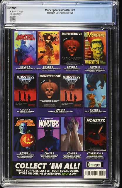 MARK SPEARS MONSTERS #7 CVR A CGC 9.8
