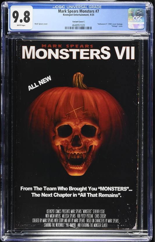 MARK SPEARS MONSTERS #7 CVR C CGC 9.8