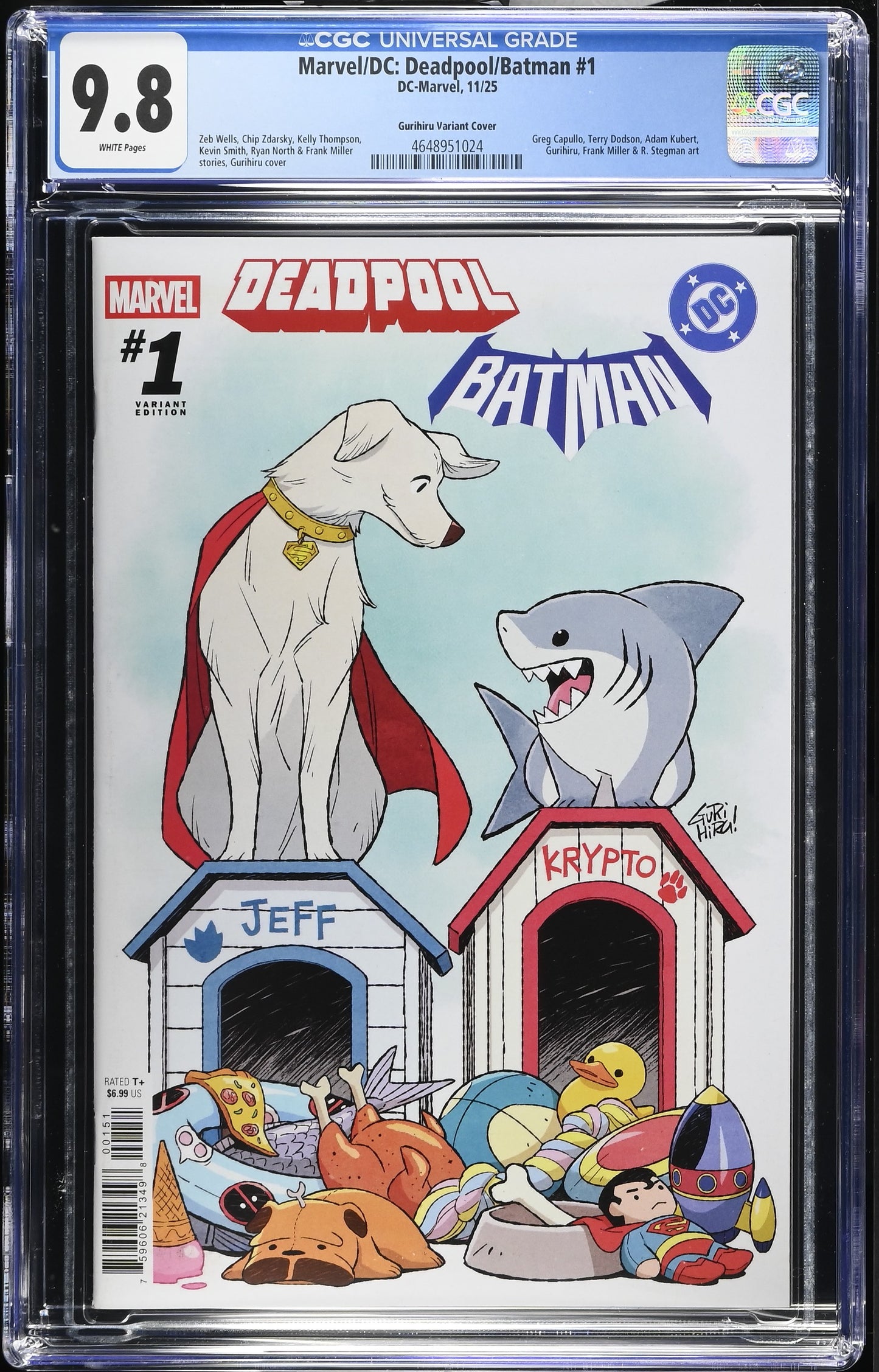 MARVEL/DC: DEADPOOL/BATMAN #1 GURIHIRU CGC 9.8-image