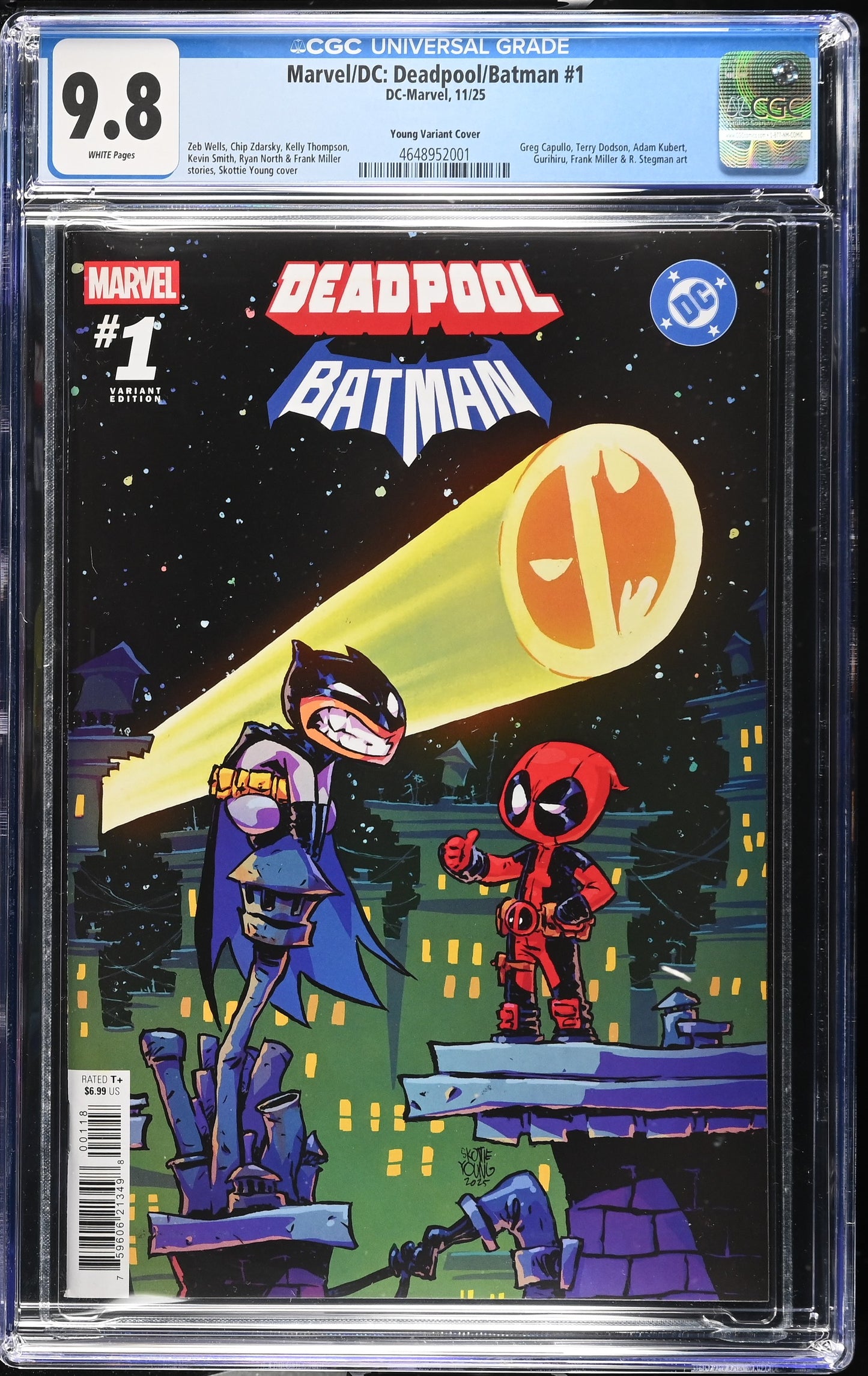 MARVEL/DC: DEADPOOL/BATMAN #1 SKOTTIE YOUNG CGC 9.8-image