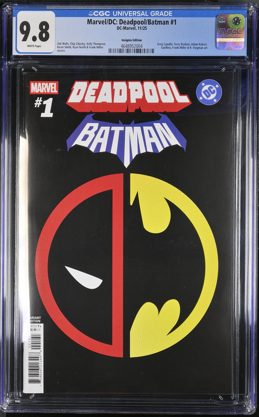 MARVEL/DC: DEADPOOL/BATMAN #1 INSIGNIA MASHUP CGC 9.8-image