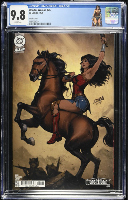 Wonder Woman #26 David Nakayama Variant CGC 9.8 - Custom Label