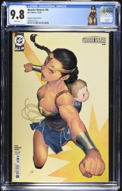 Wonder Woman #26 Homare Variant CGC 9.8 - Custom Label