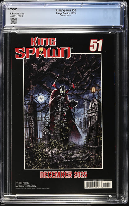 King Spawn #50 - Mark Spears 1:50 Variant E - CGC 9.8