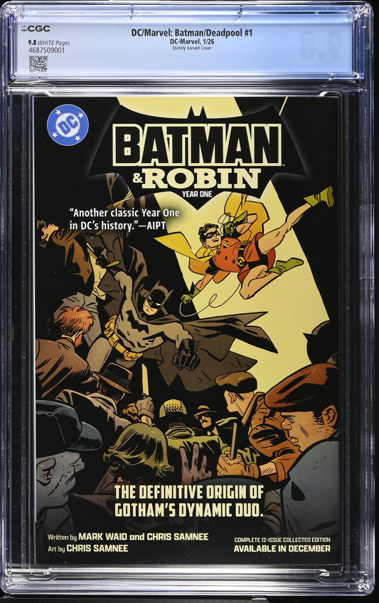 DC / Marvel: Batman / Deadpool #1 Frank Quitely  - CGC 9.8