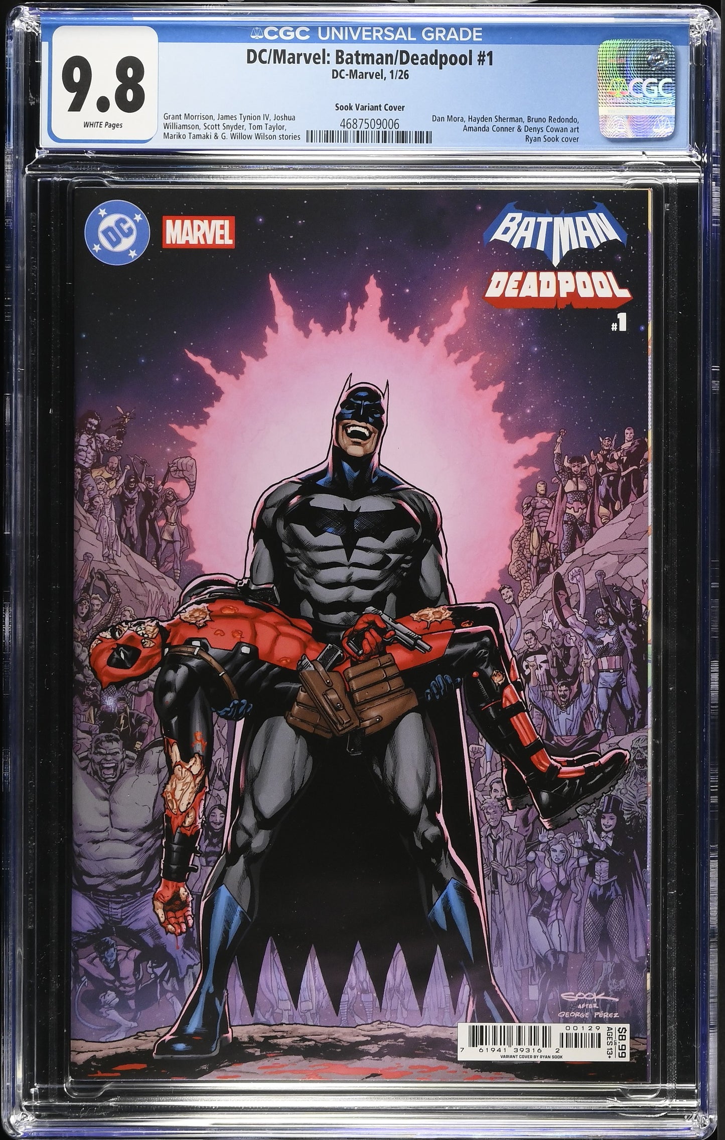 DC/Marvel: Batman/Deadpool#1 Crisis on Infinite Earths Homage  - CGC 9.8