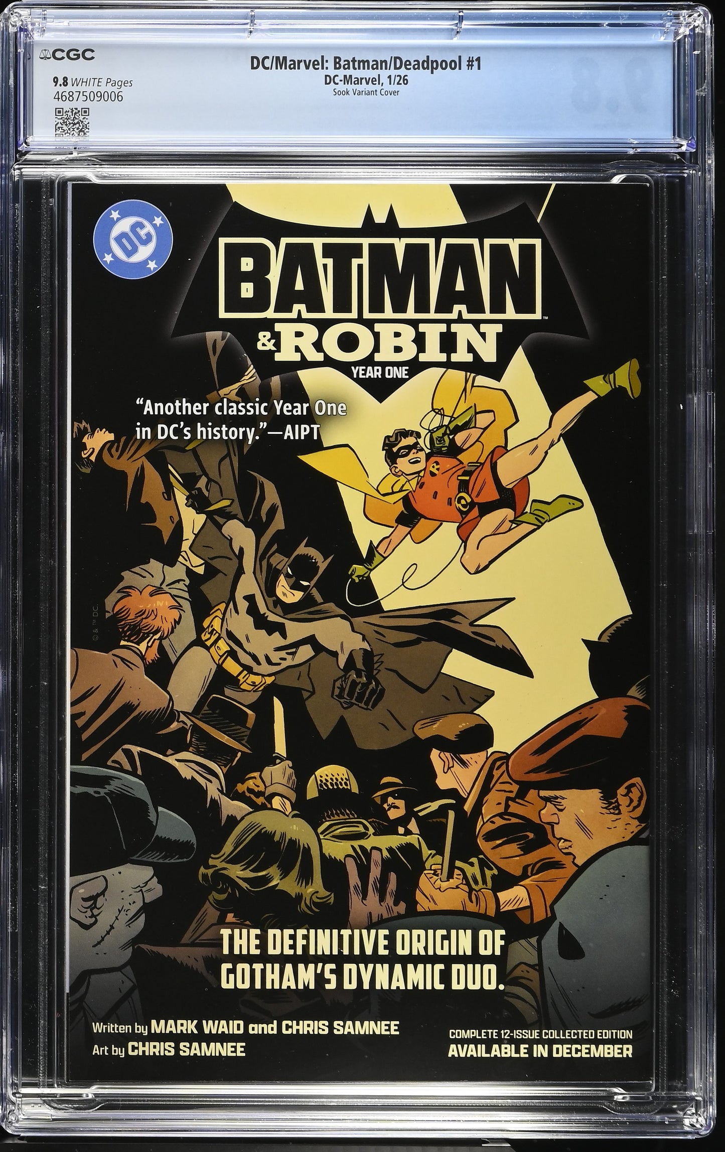 DC/Marvel: Batman/Deadpool#1 Crisis on Infinite Earths Homage  - CGC 9.8