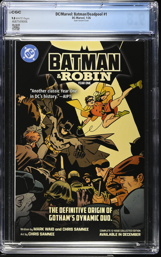 DC/Marvel: Batman/Deadpool#1 Crisis on Infinite Earths Homage  - CGC 9.8