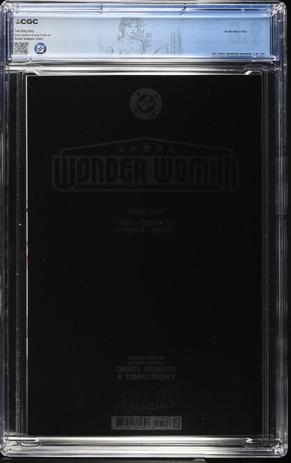 Wonder Woman #25 Second Printing Foil Variant CGC 9.8 - Custom Label